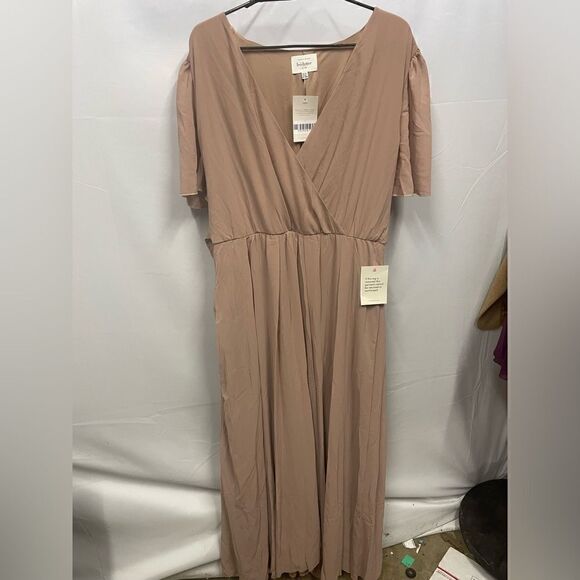 Bohme Flutter Sleeve Maxi Dress - Picture 1 of 5